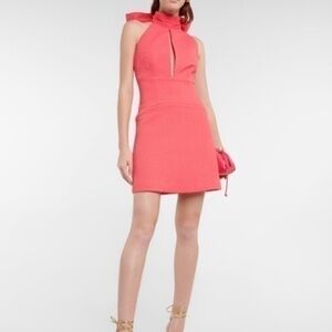 Rebecca Vallance Pink Halter Neck Sleeveless Mini Dress